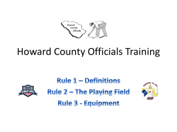 Howard County Officials Training
