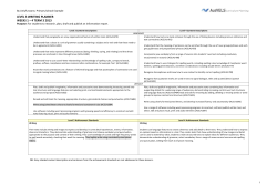 By Unit / Lessons - Primary School - Writing Planner