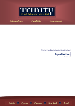 Equalisation - Trinity Fund Administration