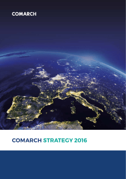 COMARCH STRATEGY 2016