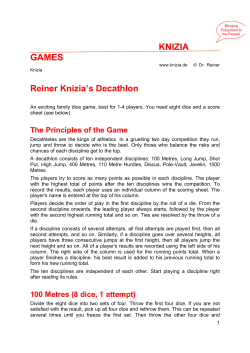 knizia games - Reiner Knizia