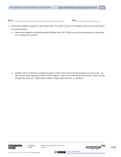 End-of-Module Assessment
