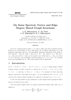 On Some Spectral, Vertex and Edge Degree–Based Graph Invariants