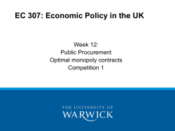 EC 314: Topics in Economic Theory