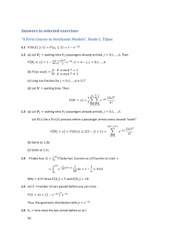 Answers to selected exercises