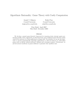Algorithmic Rationality: Game Theory with Costly Computation