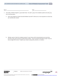 End-of-Module Assessment