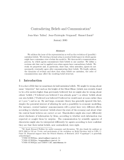 Contradicting Beliefs and Communication