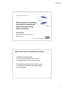 Optimal decision making under uncertainty