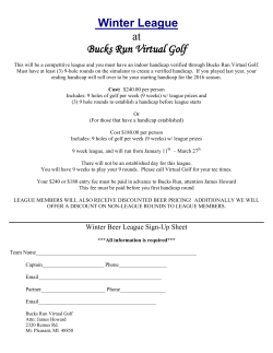 Friday Night Couples League