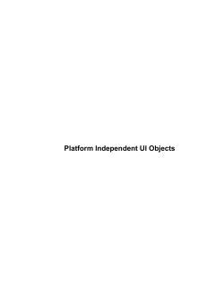 Platform Independent UI Objects