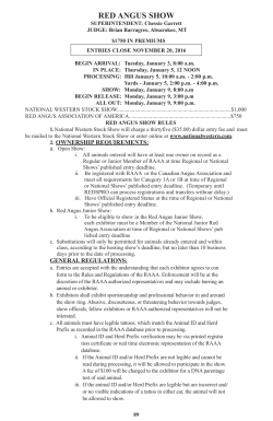 Red Angus - National Western Stock Show and Rodeo