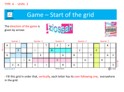 Game * Start of the grid