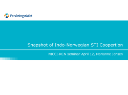Indo-Norwegian research cooperation