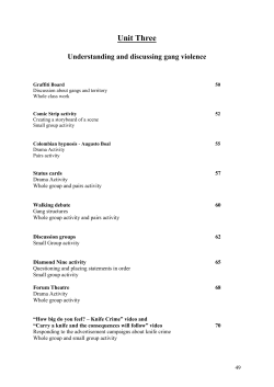 Unit 3: Understanding and discussing gang violence (docx 795KB)