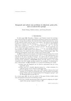 Knapsack and subset sum problems in nilpotent, polycyclic, and co