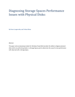 Diagnosing Storage Spaces Performance issues