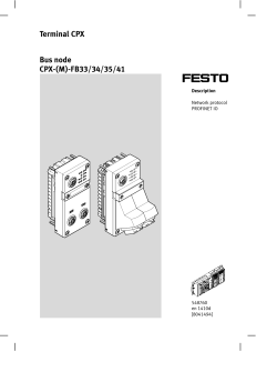 Terminal CPX Bus node CPX-(M)-FB33/34/35/41