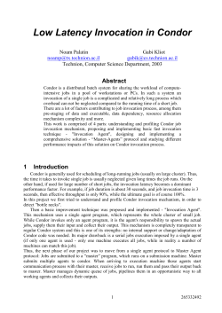 3 Master-Agent based Invocation Algorithm