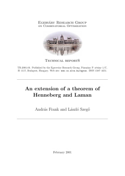 An extension of a theorem of Henneberg and Laman