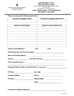 Authorization form - IU Simon Cancer Center