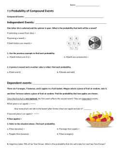 7.3 Probability of Compound Events