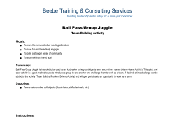Ball Pass-Group Juggle (Team Building Activity)