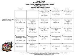 May 2013 Mark West Charter Fresh Fruits, Veggies and Specialty