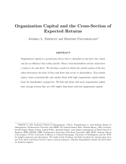 Organization Capital and the Cross