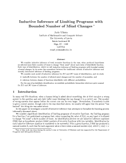 Inductive Inference of Limiting Programs with Bounded Number of