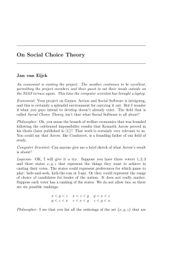 On Social Choice Theory