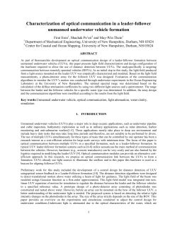 Characterization of optical communication in a leader