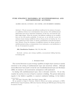 PURE STRATEGY EQUILIBRIA OF MULTIDIMENSIONAL AND NON