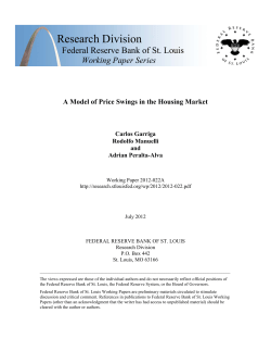 A Model of Price Swings in the Housing Market