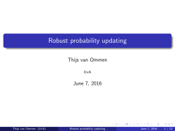 Robust probability updating