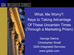 The Small College Advantage - National Association of Independent