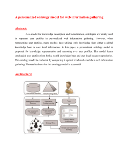 A personalized ontology model for web