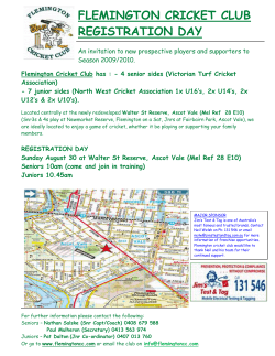 flemington cricket club - Northern District Junior Cricket Association