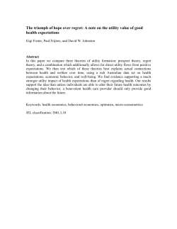 The triumph of hope over regret: A note on the utility value of good