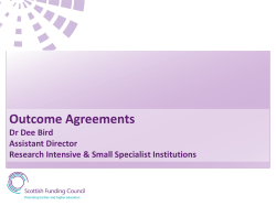 Outcome Agreements
