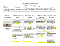 Texas in the Age of Reform