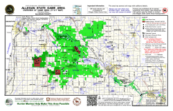 Allegan State Game Area - all area large 11 x 17 inch map