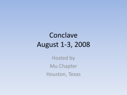 Conclave 2008 - University of Houston