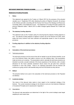 MMPS Statement of funding principles, Recovery Plan and