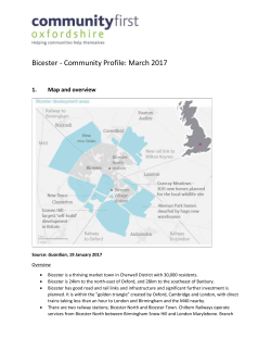 Bicester Community Profile- March 2017