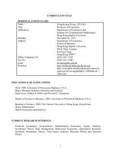 curriculum vitae - OMICS International