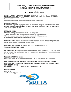 CALIFORNIA STATE OPEN TOURNAMENT