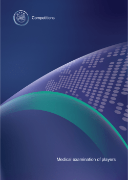 Medical examination of players