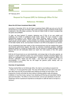 PS150023 - Edinburgh Office Fit Out RFP