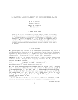 Logarithm laws for flows on homogeneous spaces